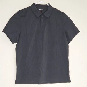 Proof Polo Huckberry Performance Golf Polyester Black Size XL Mens